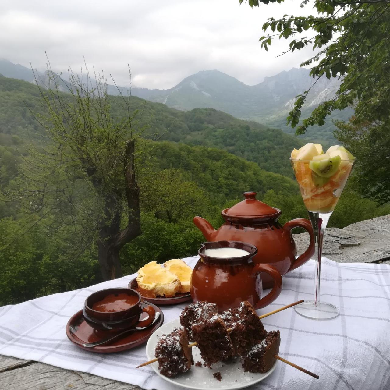 Caseria La Infiesta Caleao Buitenkant foto